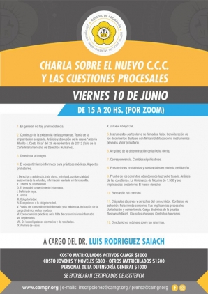 CHARLA SOBRE EL NUEVO CCC